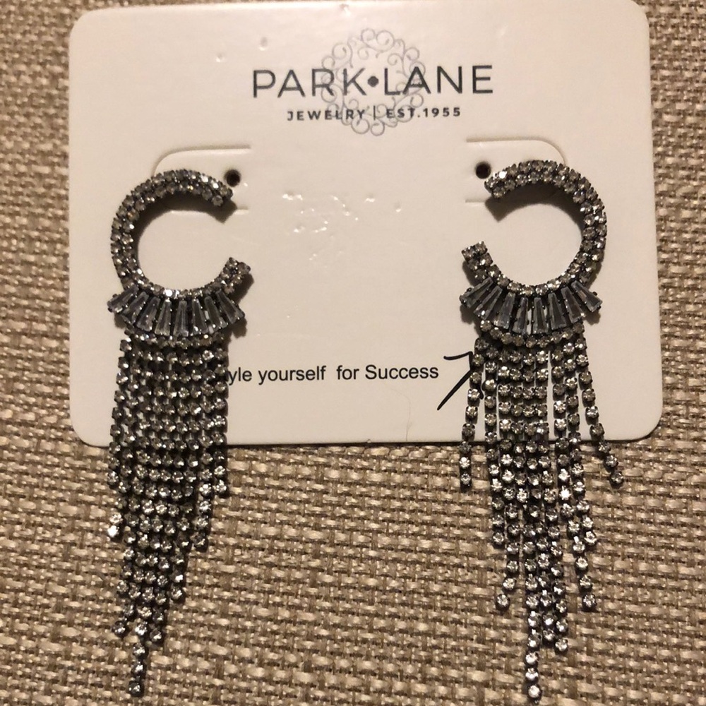 Park Lane Silver Crystal Earrings